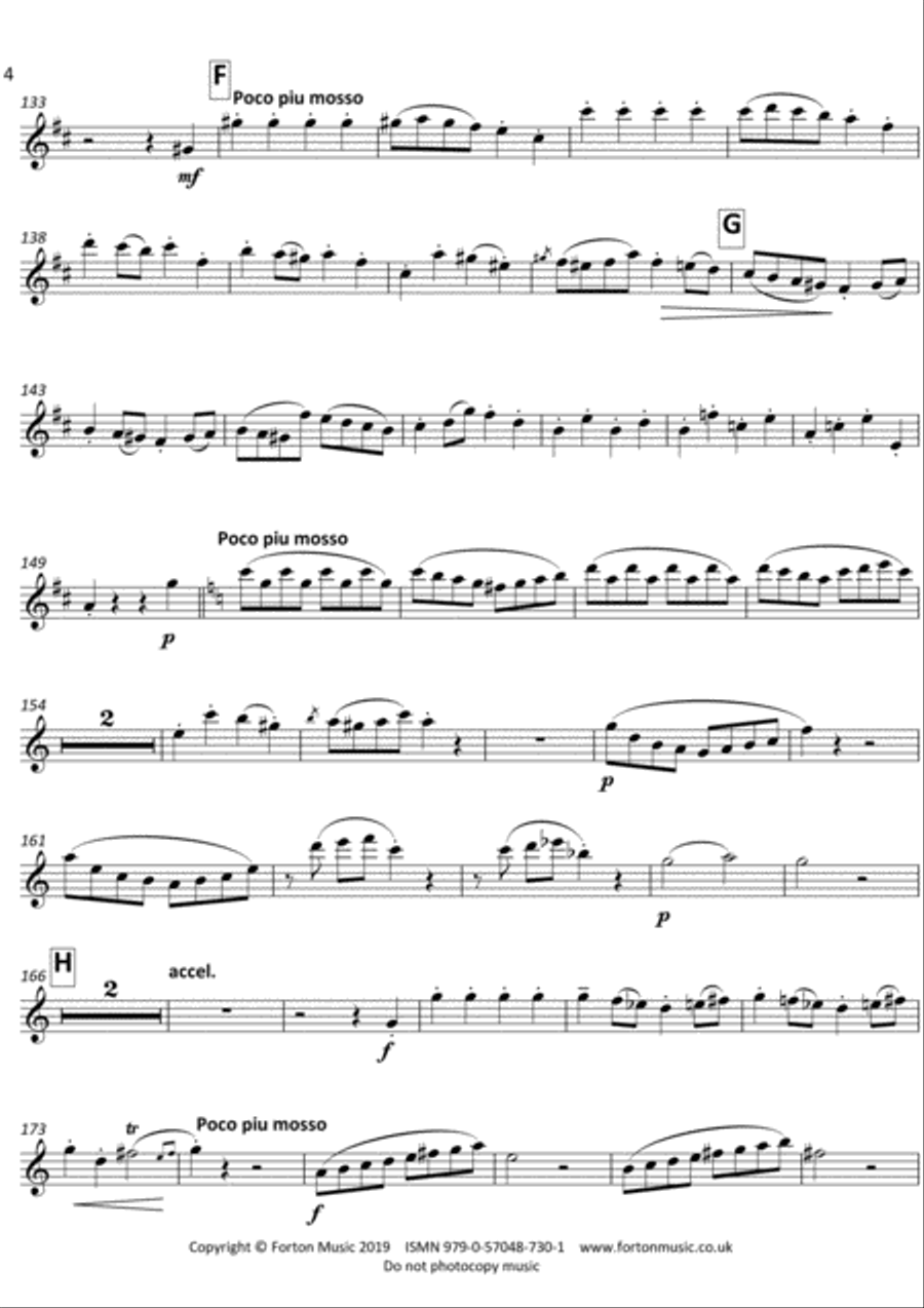 Introduction and Allegro Brillante Flute scores gallery preview page 4