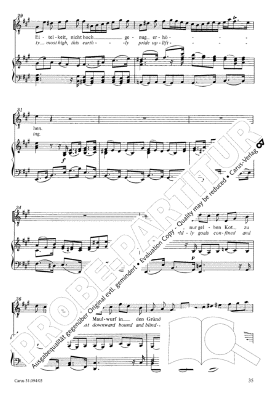 What has this world to give (Was frag ich nach der Welt) 4-Part scores gallery preview page 36