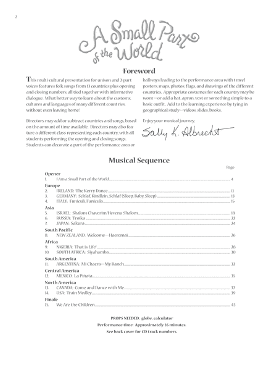 A Small Part of the World - Soundtrax CD (CD only) Choir scores gallery preview page 2