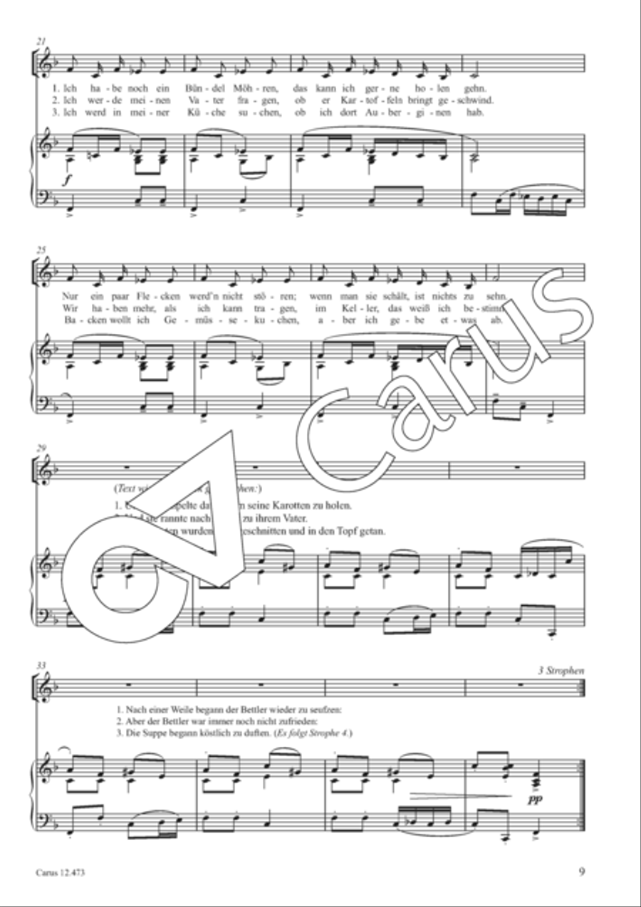 Die Kieselsteinsuppe Unison Choir scores gallery preview page 10