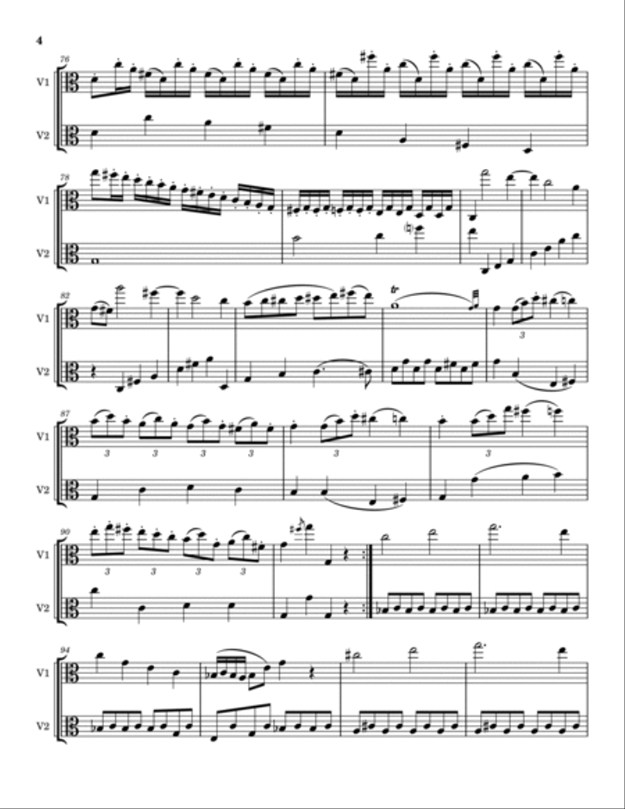 Cello Sonata Op. 43 No. 2 String Duet scores gallery preview page 4
