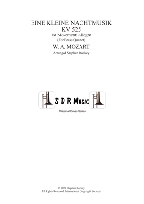 Book cover for Eine Kleine Nacht Musik 1st Movement Allegro for Symphonic Brass Quartet