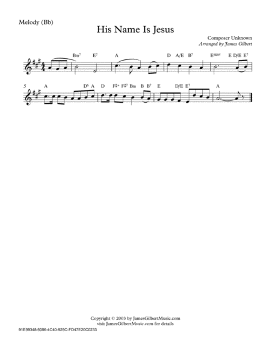 His Name Is Jesus His Name Is Jesus Small Ensemble scores gallery preview page 6