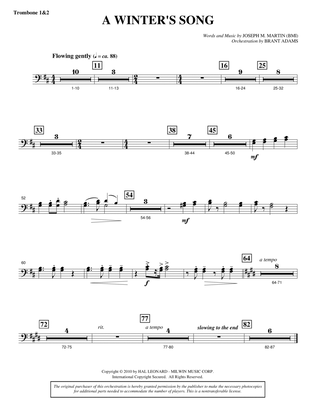 A Winter's Song (from Winter's Grace) - Trombone 1 & 2
