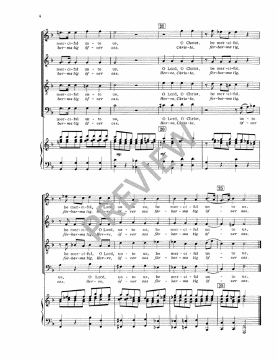 Svenska Messan (Swedish Mass) Vocal Score 4-Part scores gallery preview page 7