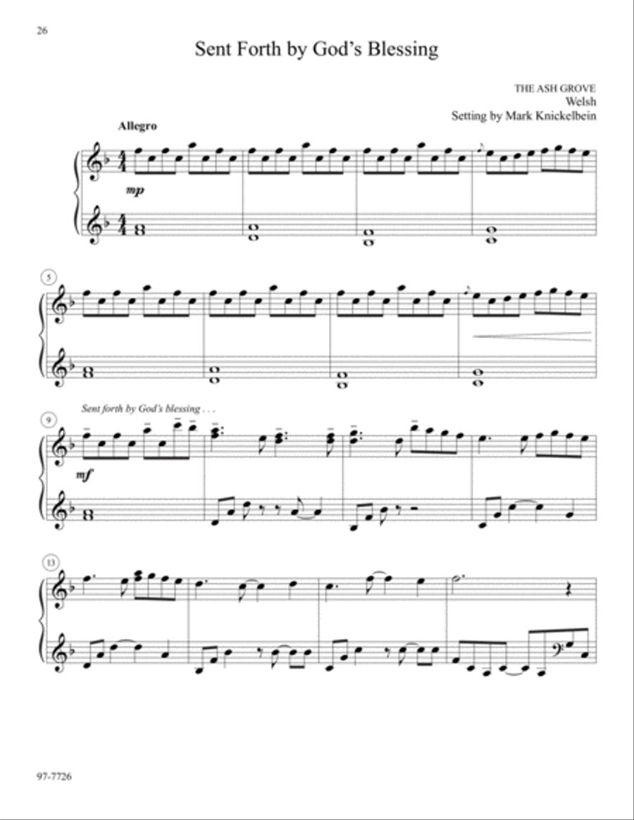Sacramental Celebrations for Piano Piano Solo scores gallery preview page 7