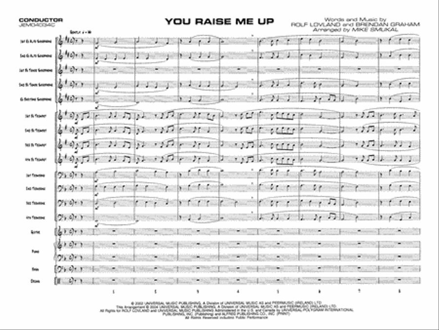 You Raise Me Up: Score Jazz Ensemble scores gallery preview page 3
