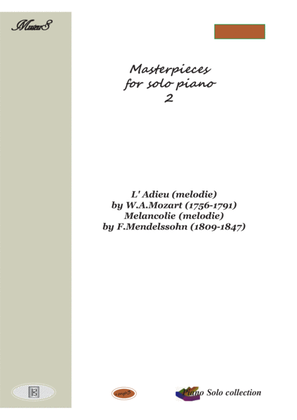 Book cover for Masterpieces for solo piano 2 by F.Mendelssohn W.Mozart