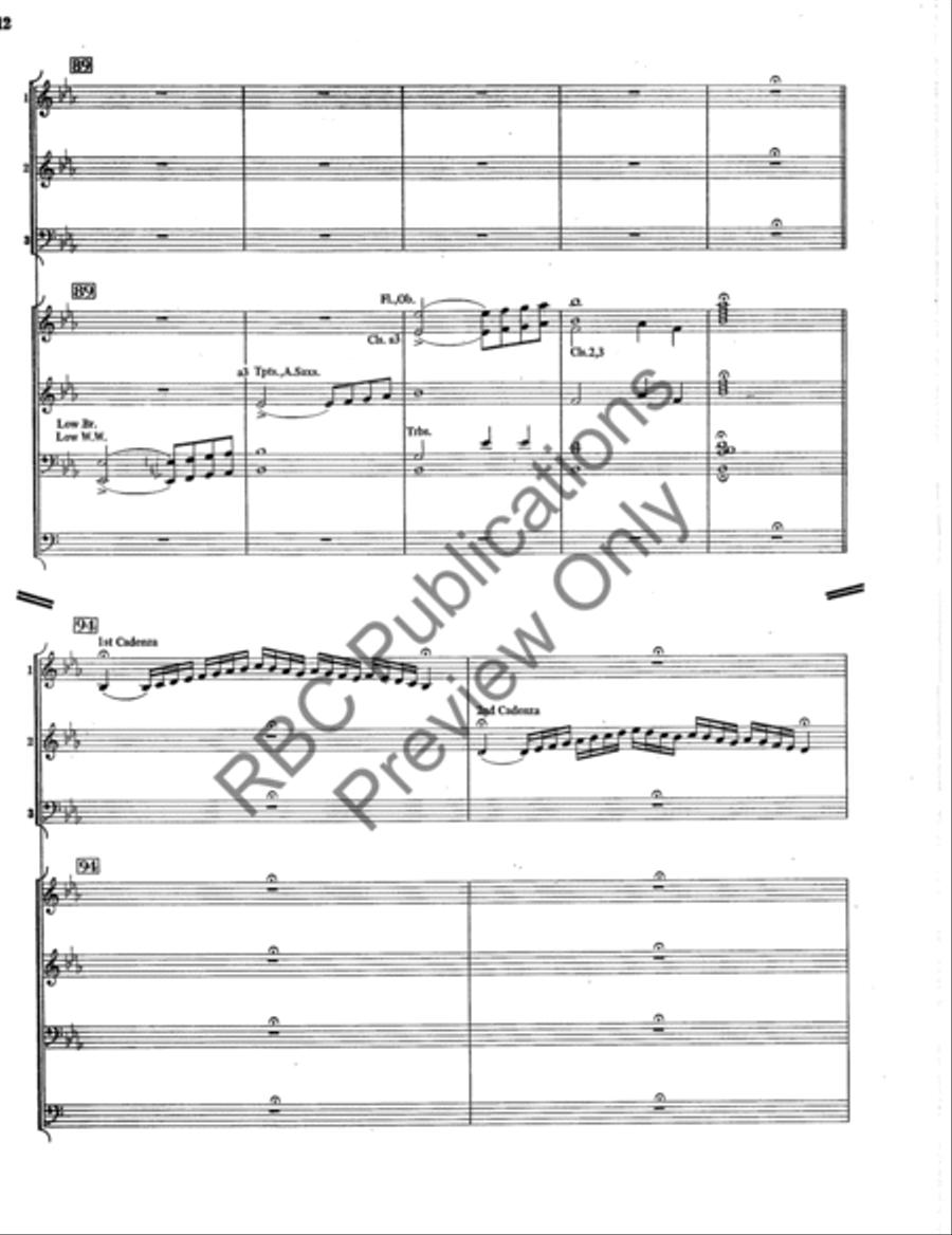 Concerto Gross Concert Band Concert Band scores gallery preview page 13