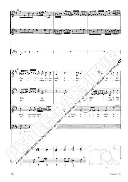 O my Lord, I long for thee (Nach dir, Herr, verlanget mich) by Johann Sebastian Bach 4-Part - Sheet Music