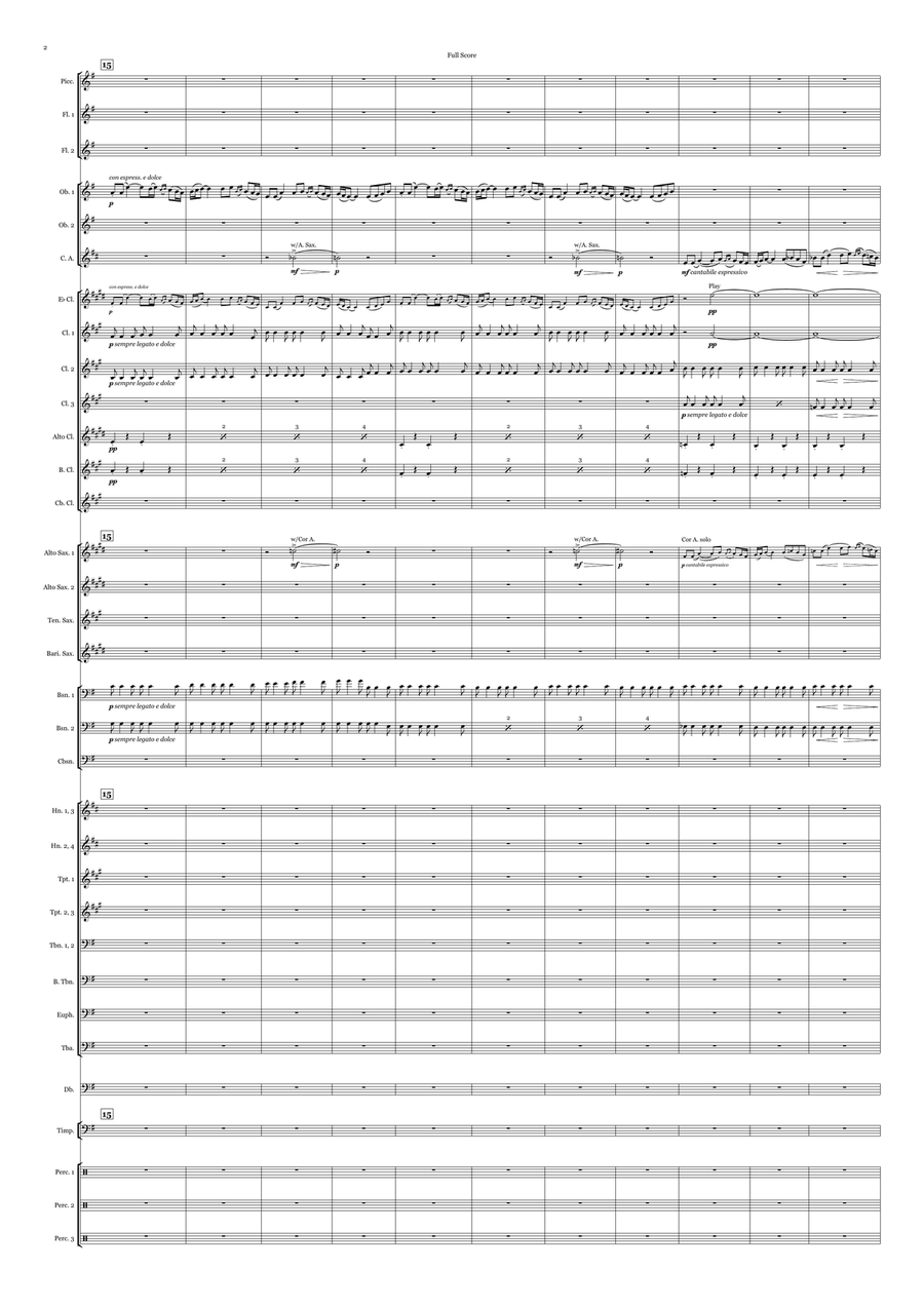 Polovtsian Dances (from the Opera 'Prince Igor') Concert Band scores gallery preview page 2