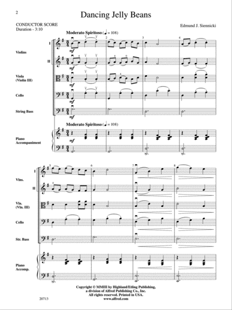 Dancing Jelly Beans String Orchestra scores gallery preview page 2