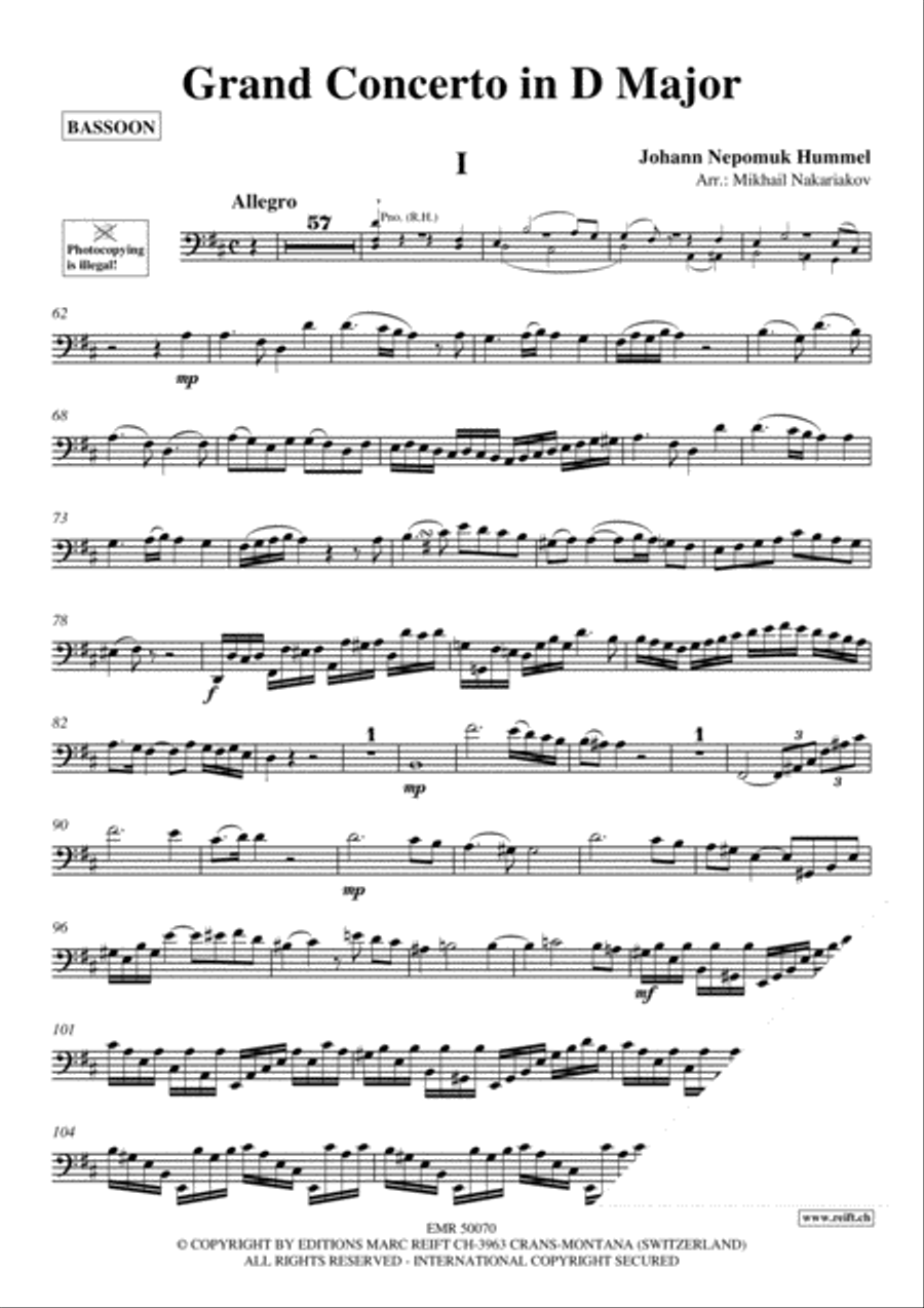 Grand Concerto Bassoon Solo scores gallery preview page 3