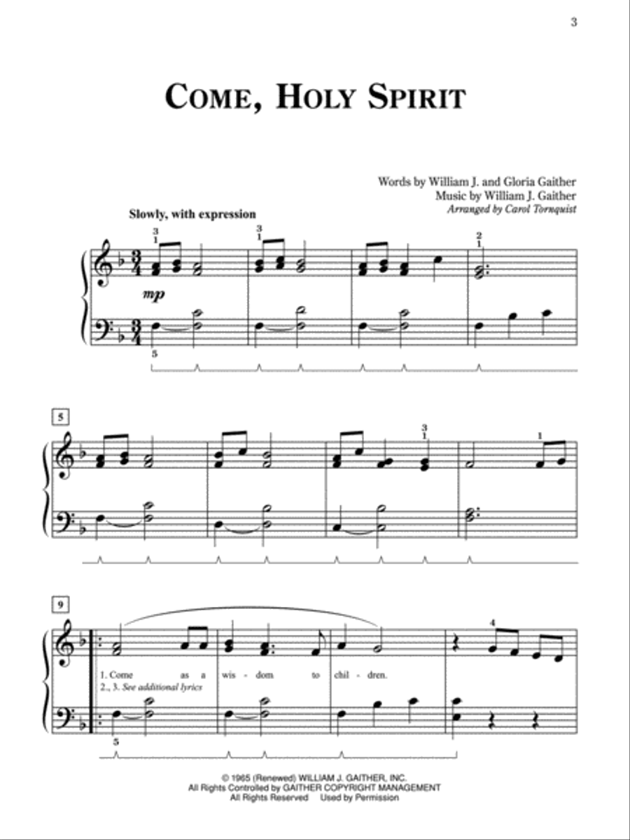 Pure & Simple Gaither Easy Piano scores gallery preview page 2