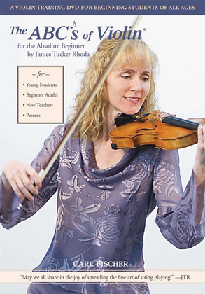 Book cover for The ABC's of Violin for the Absolute Beginner DVD
