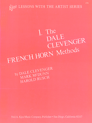 Book cover for Clevenger French Horn Method, Book 1
