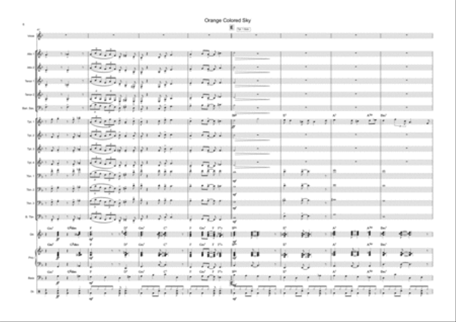 Orange Colored Sky Jazz Ensemble scores gallery preview page 6