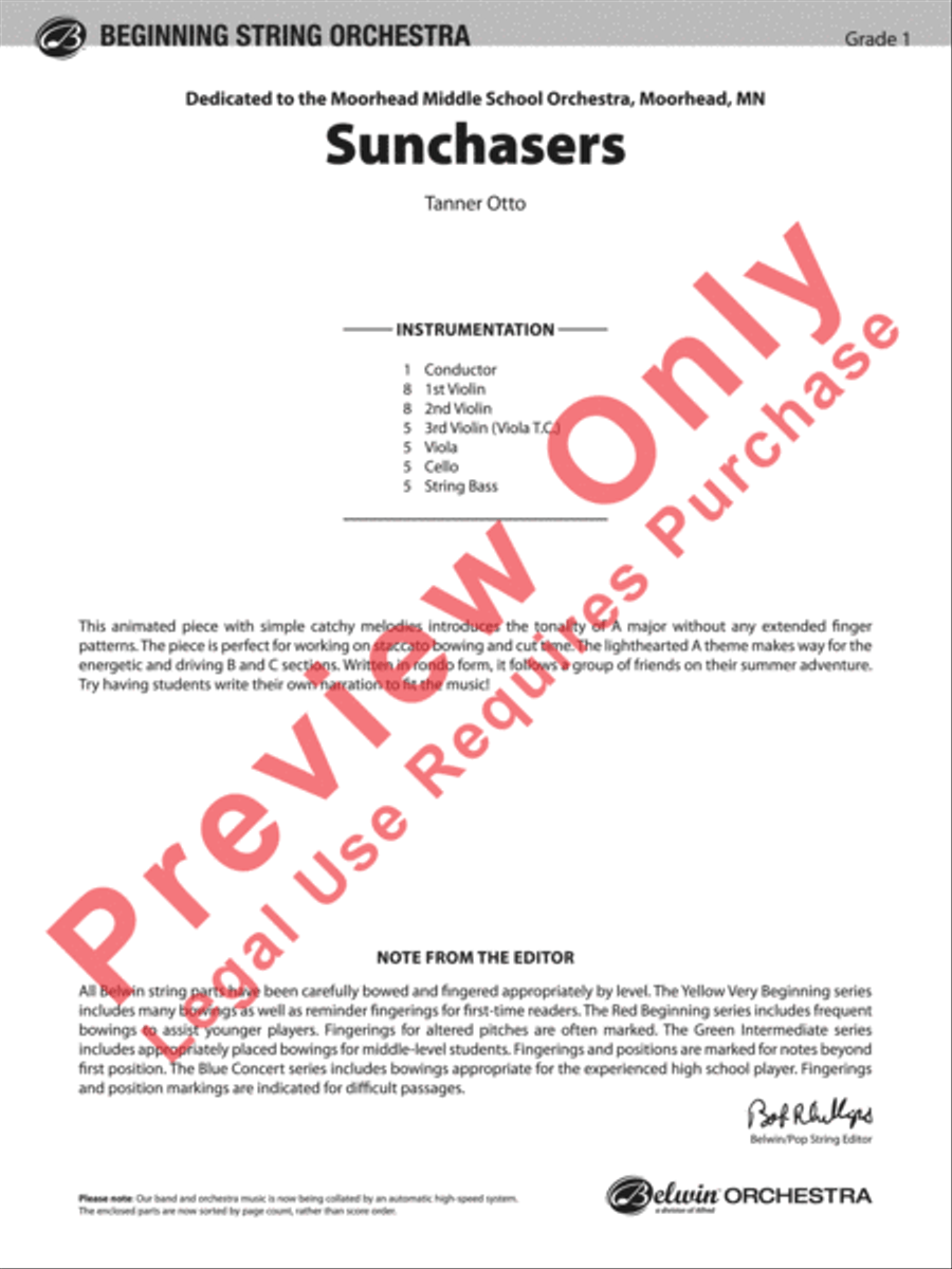 Sunchasers String Orchestra scores gallery preview page 2