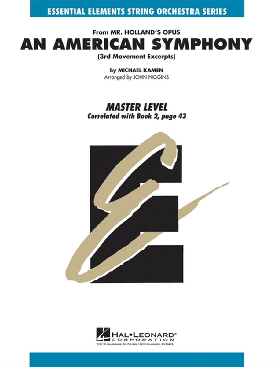 An American Symphony (3rd Movement Excerpts) Orchestra scores gallery preview page 1