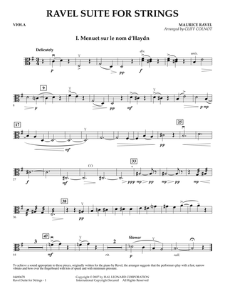 Ravel Suite for Strings - Viola