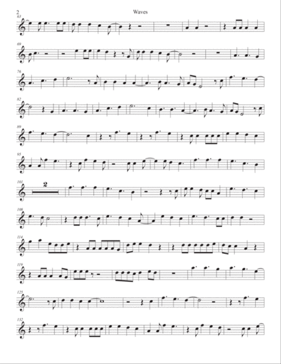 Waves Alto Saxophone scores gallery preview page 2