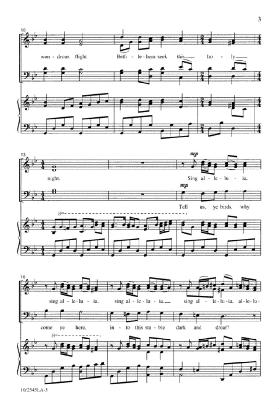 Carol of the Birds 4-Part scores gallery preview page 3