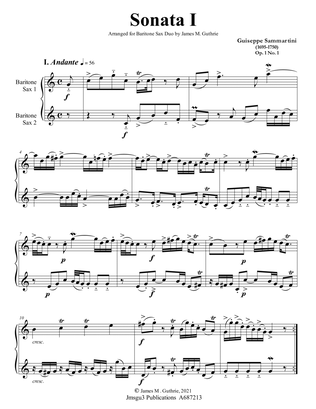 Sammartini: Sonata Op. 1 No. 1 for Baritone Sax Duo