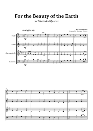 Book cover for For the Beauty of the Earth (for Woodwind Quartet) - Easter Hymn