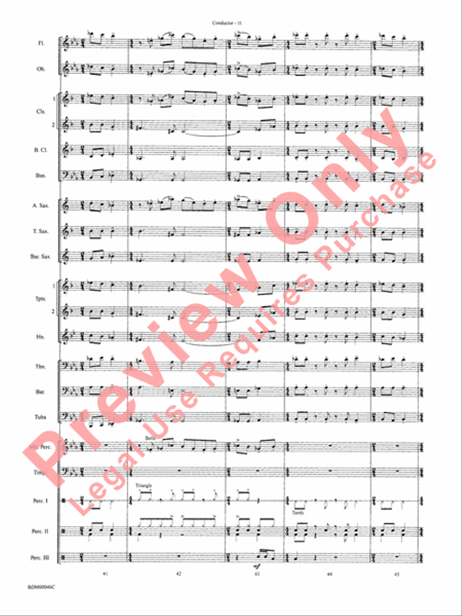 To Forge the New Frontier Concert Band scores gallery preview page 14