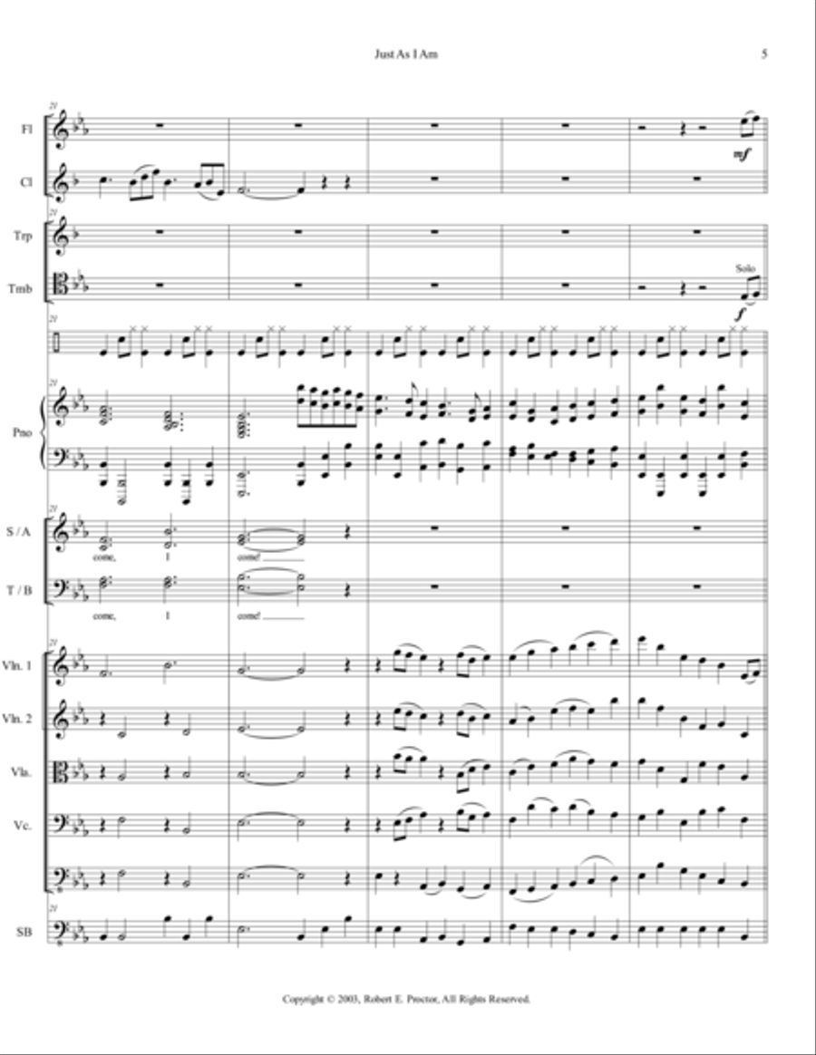 Just As I Am 4-Part scores gallery preview page 5