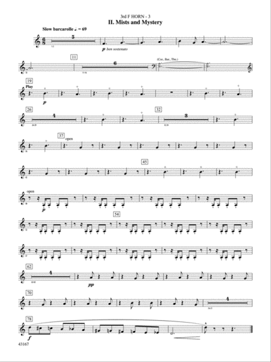 Down to the Sea in Ships (from the NBC TV Film Project 20): 3rd F Horn Concert Band scores gallery preview page 4
