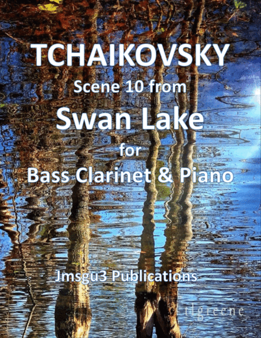 Tchaikovsky: Scene 10 from Swan Lake for Bass Clarinet & Piano Bass Clarinet scores gallery preview page 1