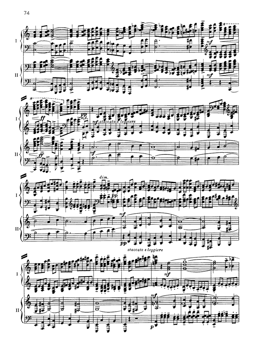 Suite No. 2, Opus 17 - I. Introduction - Piano Duo (2 Pianos, 4 Hands) Piano Duet scores gallery preview page 3