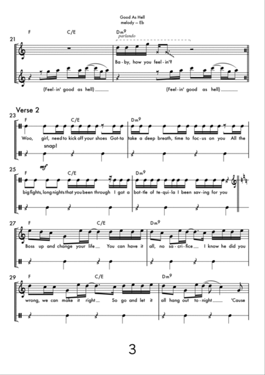 Good As Hell Woodwind Duet scores gallery preview page 3