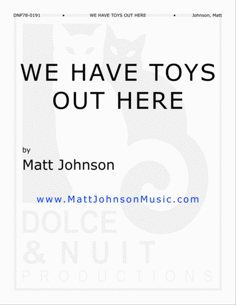 We Have Toys Out Here Piano Solo scores gallery preview page 1