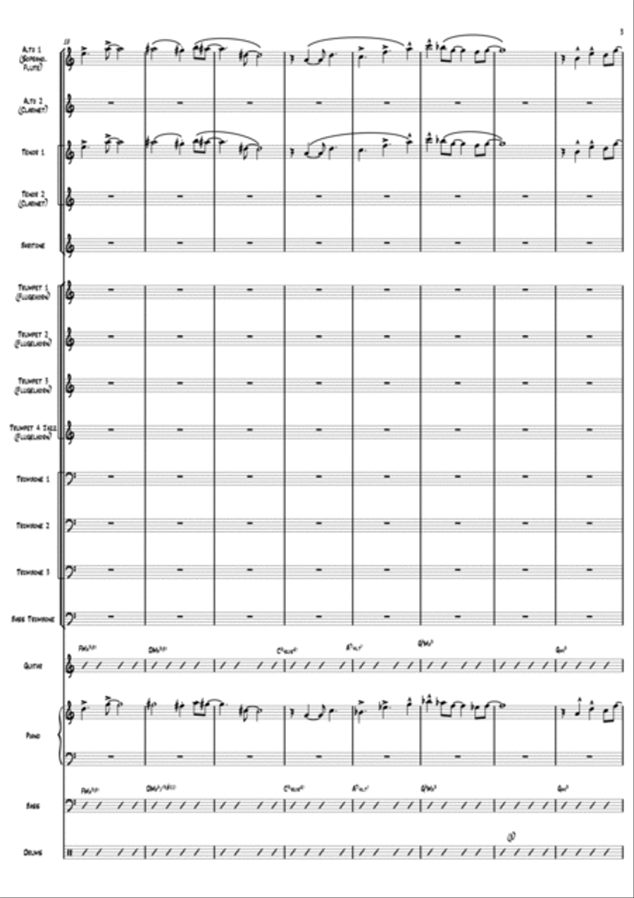 Free Time Jazz Ensemble scores gallery preview page 3