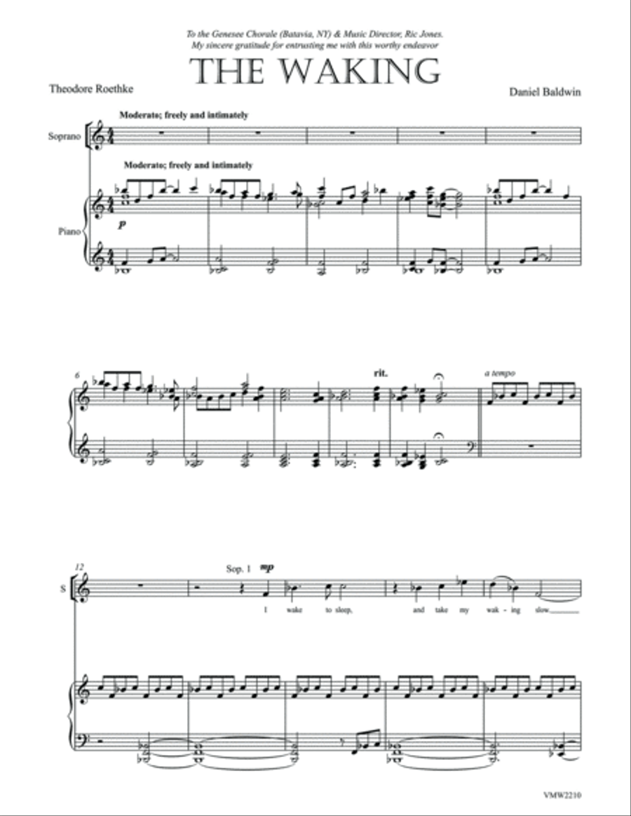 The Waking 4-Part scores gallery preview page 4