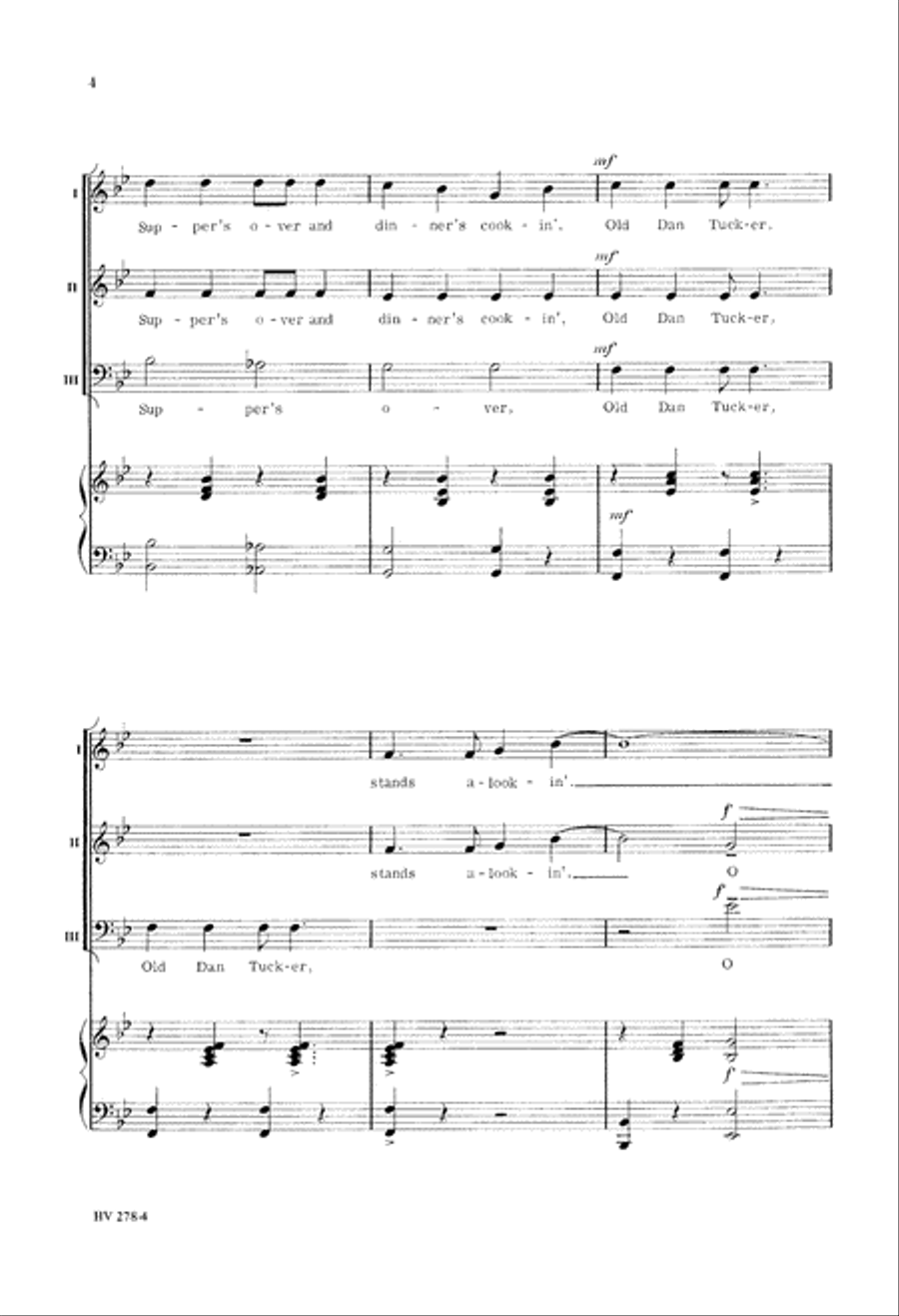 Old Dan Tucker Old Dan Tucker 3-Part scores gallery preview page 5