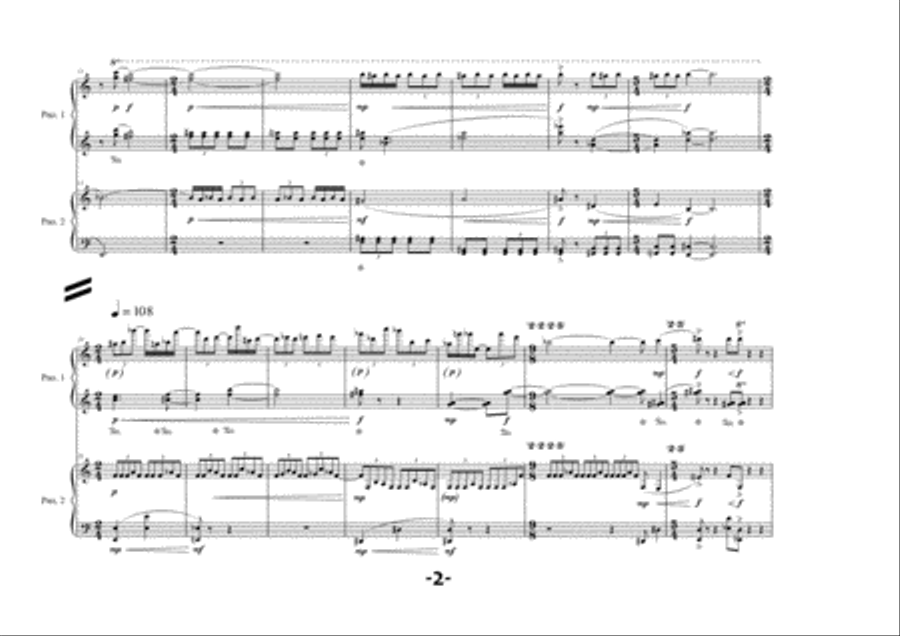 Draa Draa 2 Pianos, 4-Hands scores gallery preview page 6