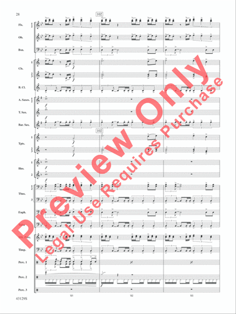 Soundtrack Concert Band scores gallery preview page 29