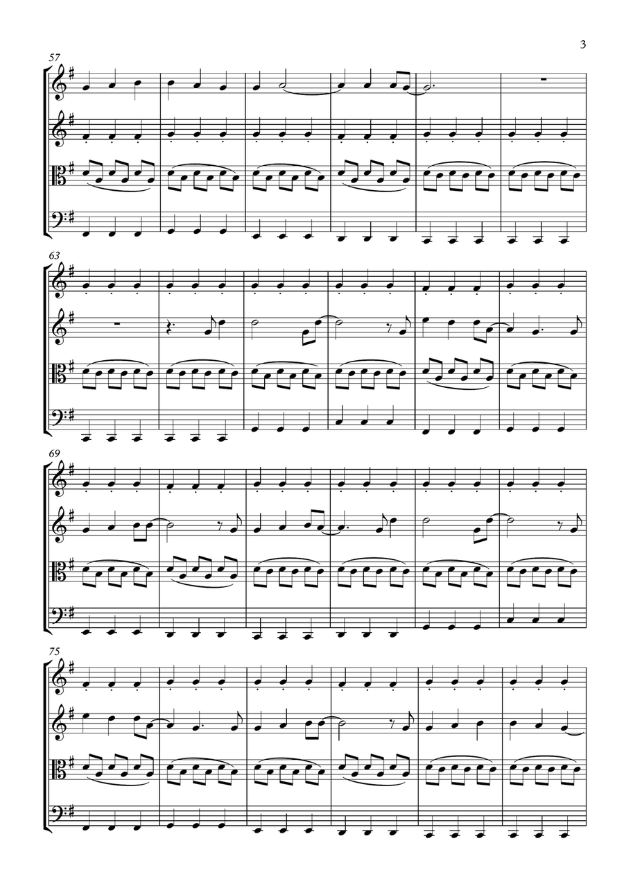 You And Me String Quartet scores gallery preview page 3