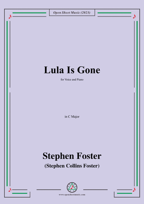Book cover for S. Foster-Lula Is Gone,in C Major