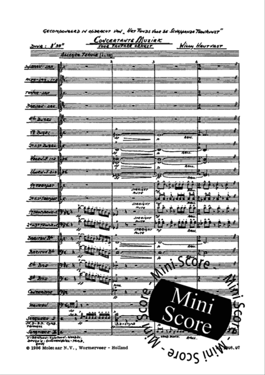 Concertante Muziek Concert Band scores gallery preview page 5
