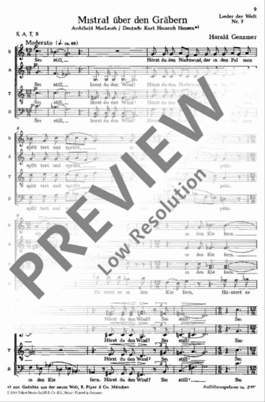 Lieder der Welt Mixed Choir scores gallery preview page 10