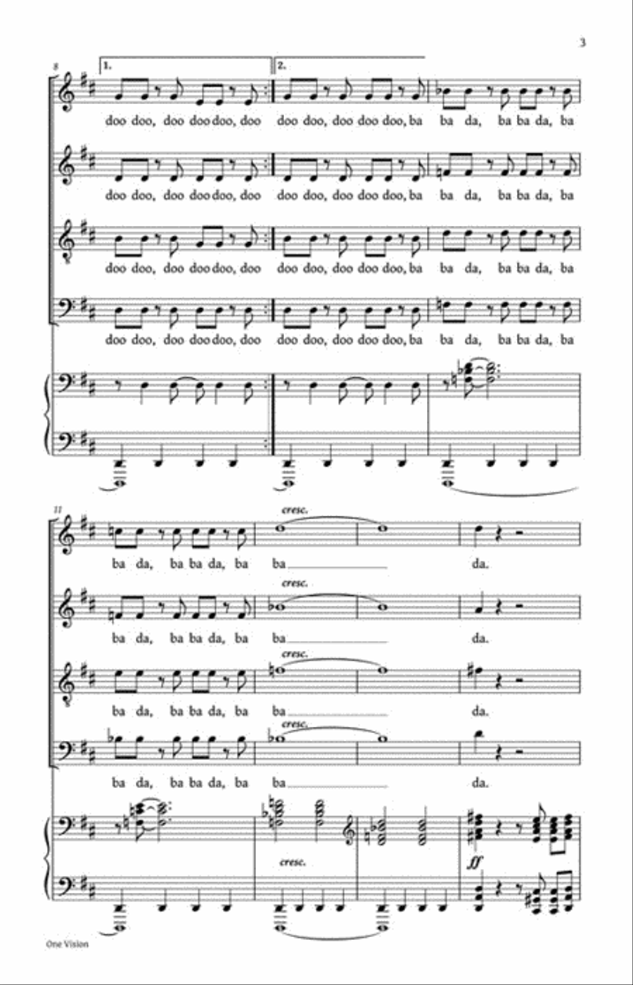 One Vision One Vision Choir scores gallery preview page 3