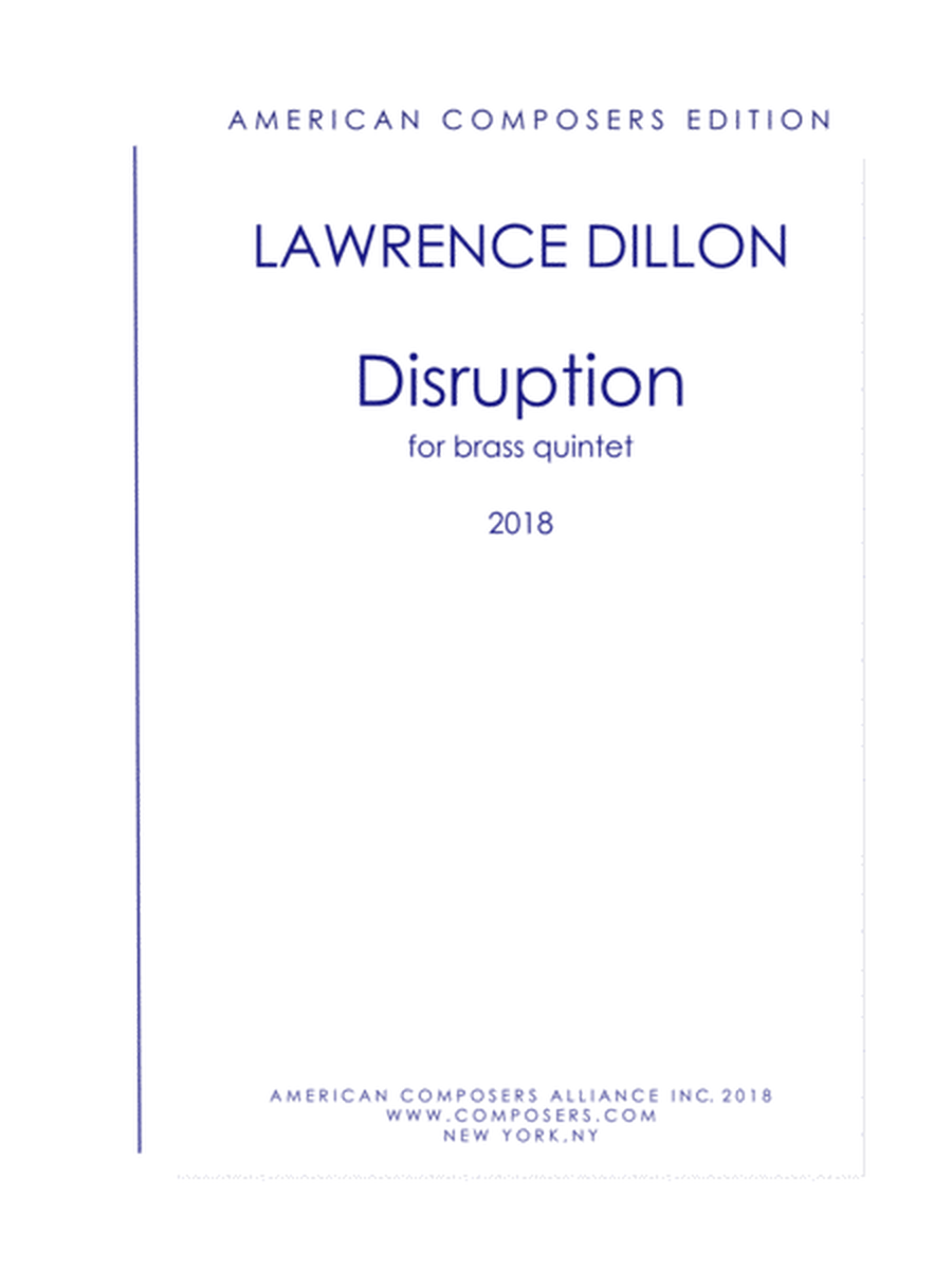 [Dillon] Disruption