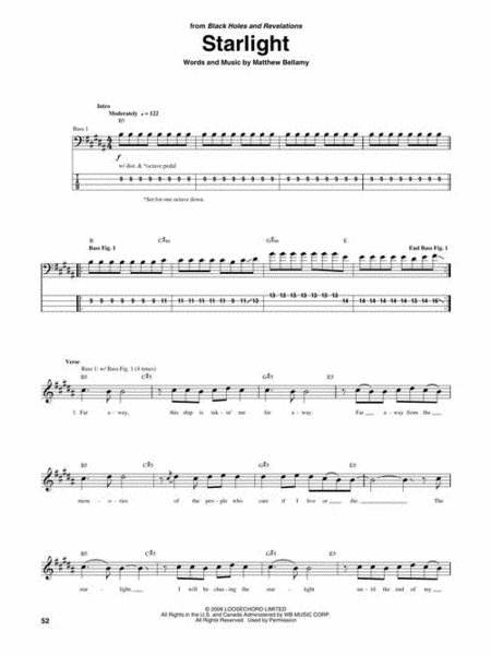 Muse – Bass Tab Collection