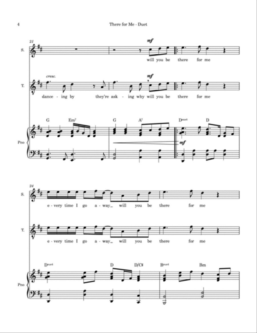 There For Me Voice scores gallery preview page 4