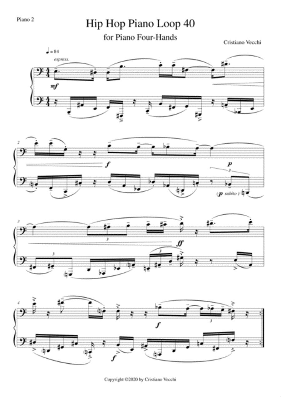 Hip Hop Piano Loop 40 Piano Method scores gallery preview page 2