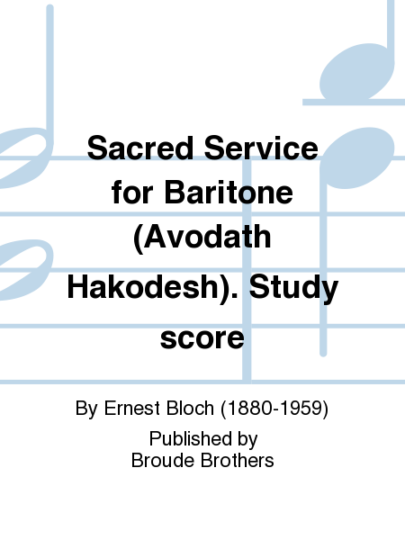 Sacred Service study score. CCSSS-BB 23